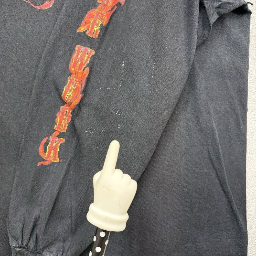 Sturgis Bike Week 68th Annual 2008 Burning Skull Logo Distressed Size 2XL